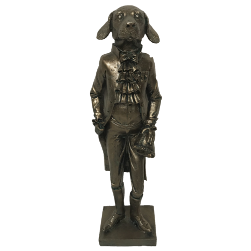 FIGURA PERRO MILITAR