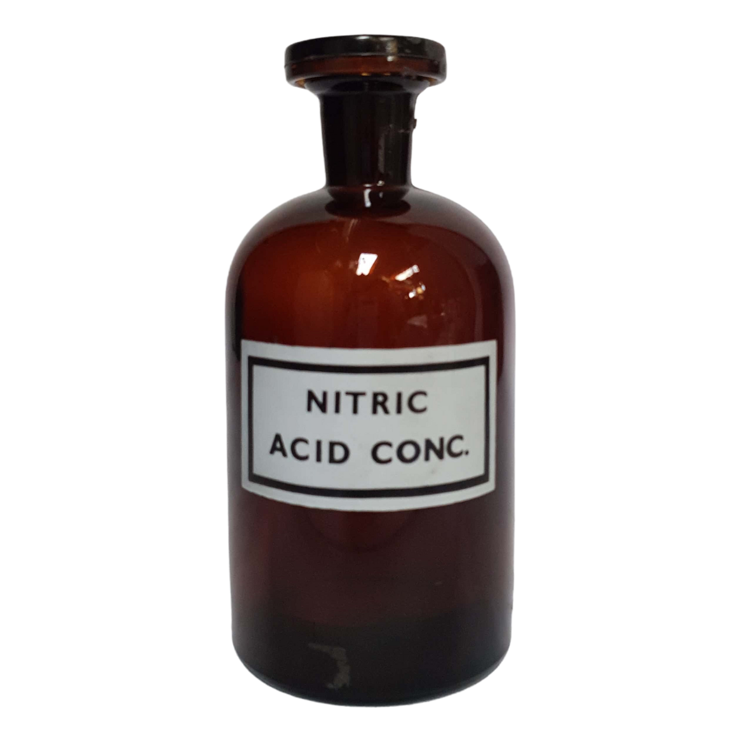 Botella farmacia nitric acid conc antigua
